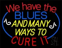 We Have The Blues And Many Ways To Cure It With Blue Line LED Neon Sign