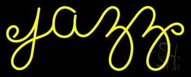 Yellow Jazz Cursive 1 LED Neon Sign