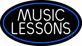 Music Lessons 2 LED Neon Sign