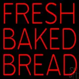 Red Fresh Baked Bread LED Neon Sign