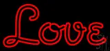 Red Double Stroke Love LED Neon Sign