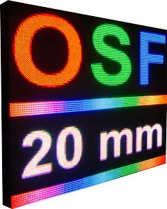 579OSF20mm Outdoor Programmable & Scrolling - Full Color LED