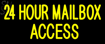 Custom 24 Hour MailboxAccess Neon Sign 1