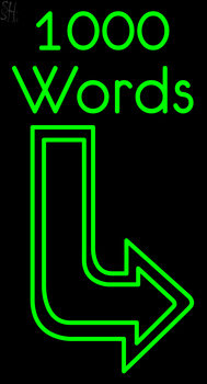 Custom Thousands Words Neon Sign 7