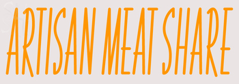 Custom Artisan Meat Share Neon Sign 4