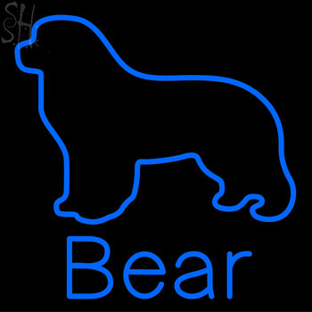 Custom Bear Dog Neon Sign 2