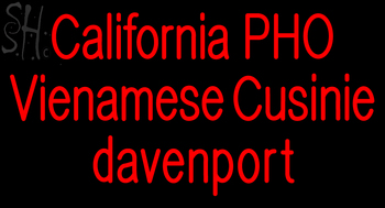 Custom California Pho Vienamese Cusinie Neon Sign 2
