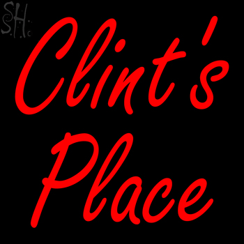 Custom Clints Place Neon Sign 1