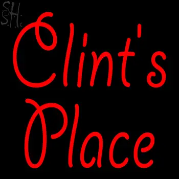 Custom Clints Place Neon Sign 2