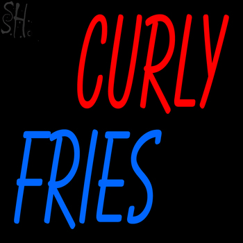 Custom Curly Fries Neon Sign 3