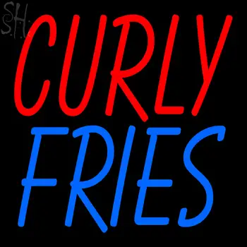 Custom Curly Fries Neon Sign 4