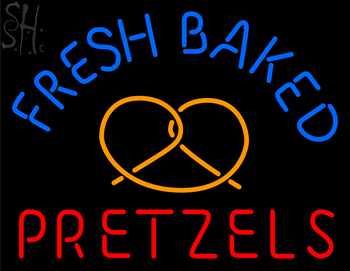 Custom Fresh Baked Pretzels Neon Sign 1