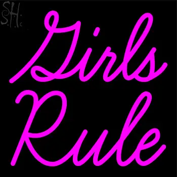 Custom Girls Rule Neon Sign 1
