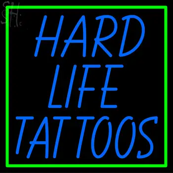 Custom Hard Life Tattoos Neon Sign 8