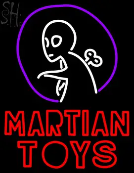 Custom Martian Toys Logo Neon Sign 4