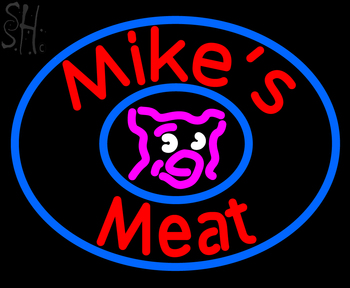 Custom Mikes Meat Neon Sign 4