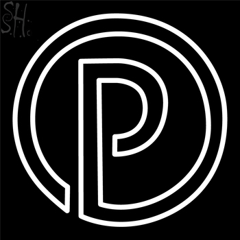 Custom P Logo Neon Sign 2