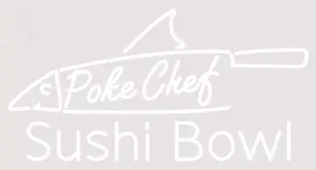 Custom Poke Chefc Sushi Bowl Neon Sing 1