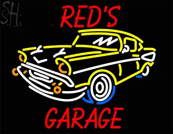 Custom Reds Garage Car Logo Neon Sign 2