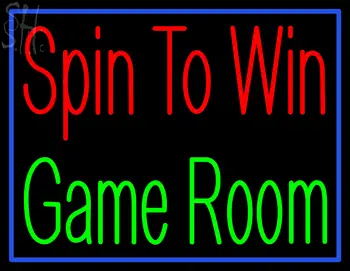 Custom Spin To Win Game Room Neon Sign 1
