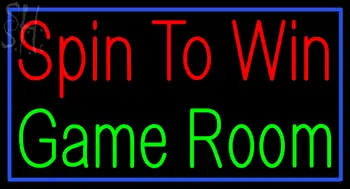 Custom Spin To Win Game Room Neon Sign 2
