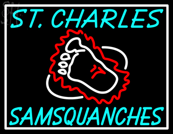 Custom St Charles Samsquanches Neon Sign 4