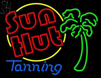 Custom Sun Hut Tanning Neon Sign 2