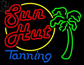 Custom Sun Hut Tanning Neon Sign 3