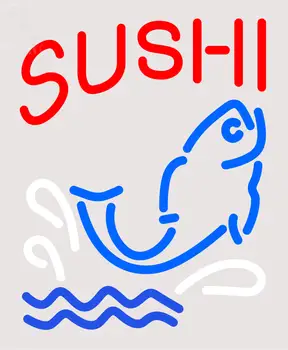 Custom Sushi With Fish Diet Neon Sign 2