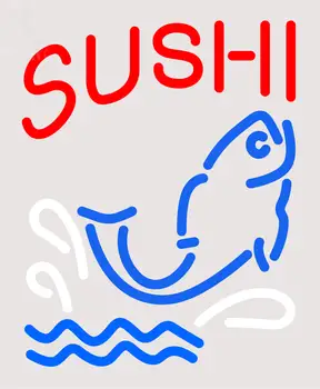 Custom Sushi With Fish Diet Neon Sign 3