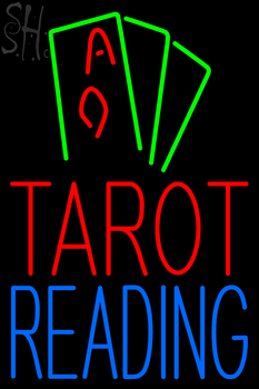 Custom Tarot Reading With Cards Neon Sign 2
