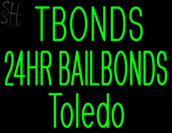 Custom Tbonds 24hr Bailbonds Neon Sign 2