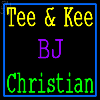 Custom Tee And Kee Bj Neon Sign 1