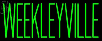 Custom Weekleyville Neon Sign 3