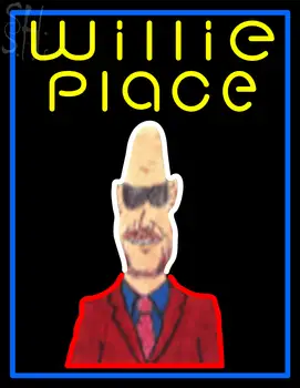Custom Willie Place Neon Sign 1