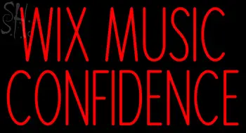 Custom Wix Music Confidence Neon Sign 1