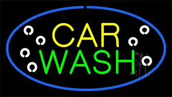 Car Wash Block Neon Sign