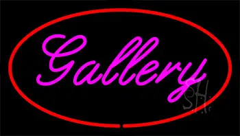 Purple Gallery Red Neon Sign