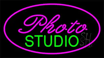 Photo Studio Purple Neon Sign
