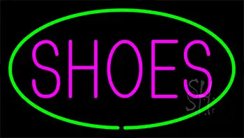 Shoes Green Neon Sign