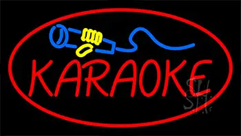 Karaoke Logo Red Neon Sign