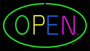 Open Animated Neon Sign