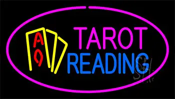 Tarot Reading Pink Neon Sign