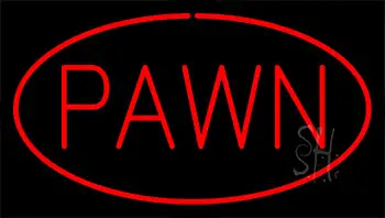 Red Pawn Neon Sign