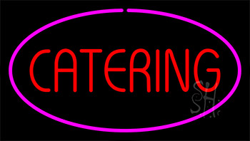 Catering Purple Neon Sign