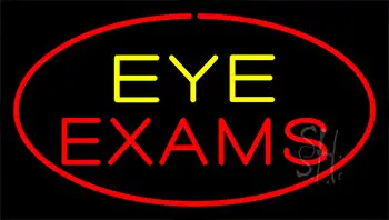 Eye Exams Red Neon Sign