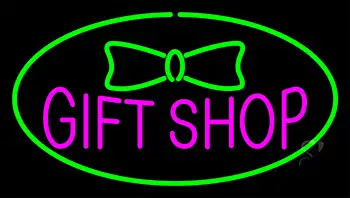 Gift Shop Green Neon Sign
