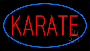 Karate Blue Neon Sign