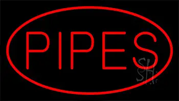 Red Pipes Neon Sign