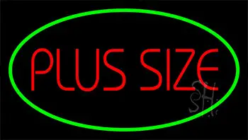 Plus Size Green Neon Sign